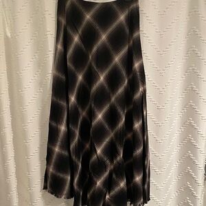 Plaid Scarf-like Women's Skirt